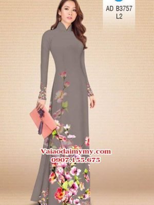 Vải áo dài Hoa in 3D AD B3757 15