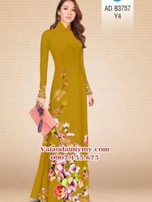 Vải áo dài Hoa in 3D AD B3757 18