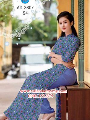 Vải áo dài Hoa nhỏ xinh AD 3807 15