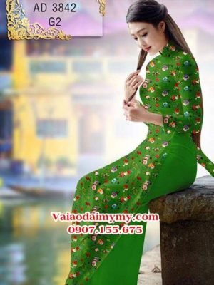 Vải áo dài Hoa nhí AD 3842 16