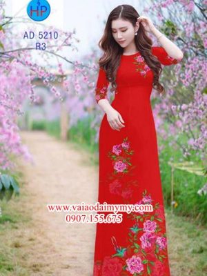 Vải áo dài Hoa và chim AD 5210 19