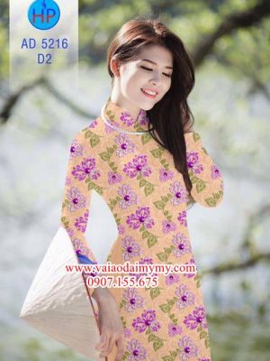 Vải áo dài Hoa đều siêu đẹp AD 5216 15
