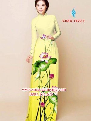 Vải áo dài hoa sen AD CHAD 1420 16