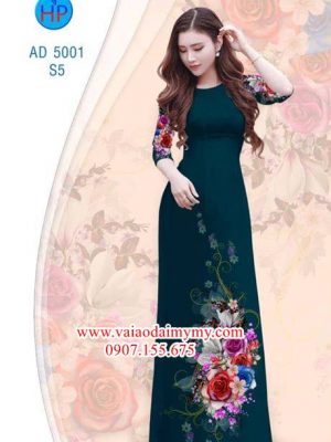 Vải áo dài Hoa hồng AD 5001 23