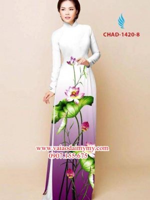 Vải áo dài hoa sen AD CHAD 1420 17