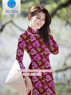 Vải áo dài Hoa đều siêu đẹp AD 5216 24
