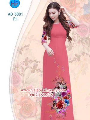 Vải áo dài Hoa hồng AD 5001 21