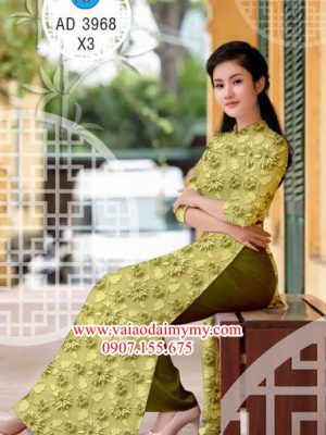 Vải áo dài Hoa đều đẹp xinh AD 3968 14