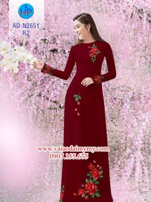Vải áo dài Hoa hồng AD N2651 22