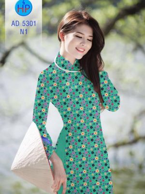 Vải áo dài Hoa nhí AD 5301 14