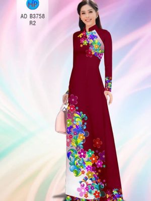 Vải áo dài Hoa in 3D AD B3758 15