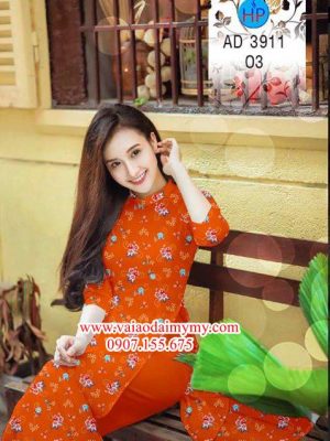 Vải áo dài Hoa nhỏ xinh AD 3911 18