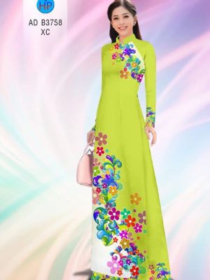 Vải áo dài Hoa in 3D AD B3758 23