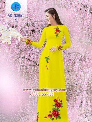 Vải áo dài Hoa hồng AD N2651 14