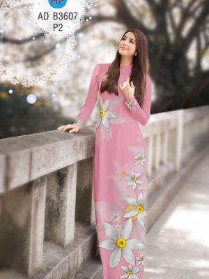 Vải áo dài Hoa in 3D AD B3607 21