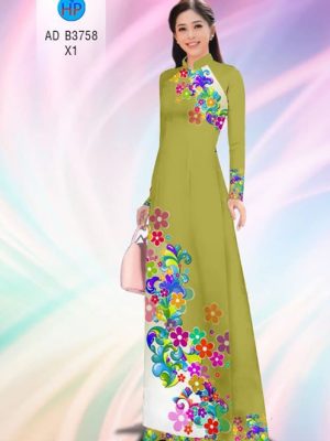 Vải áo dài Hoa in 3D AD B3758 19