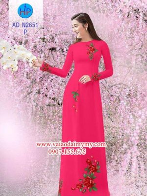 Vải áo dài Hoa hồng AD N2651 23