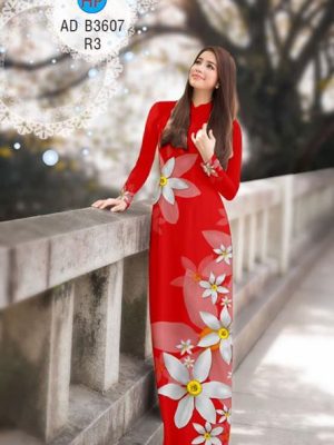 Vải áo dài Hoa in 3D AD B3607 22
