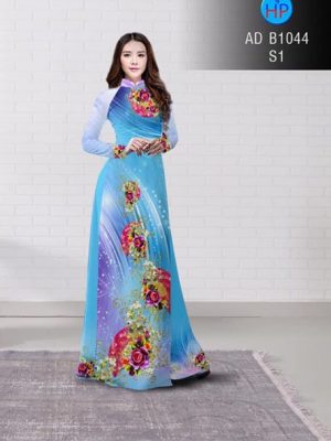 Vải áo dài Hoa hồng AD B1044 20