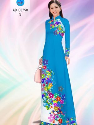 Vải áo dài Hoa in 3D AD B3758 17