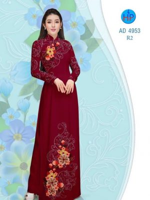 Vải áo dài Hoa in 3D AD 4953 16