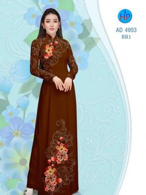 Vải áo dài Hoa in 3D AD 4953 19