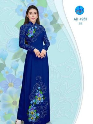 Vải áo dài Hoa in 3D AD 4953 13