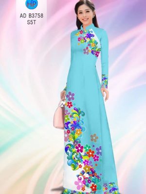 Vải áo dài Hoa in 3D AD B3758 21
