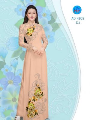 Vải áo dài Hoa in 3D AD 4953 14