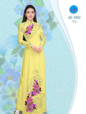 Vải áo dài Hoa in 3D AD 4953 22