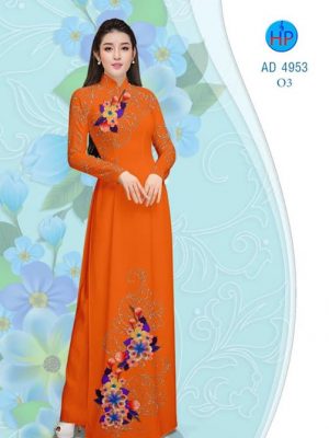 Vải áo dài Hoa in 3D AD 4953 20