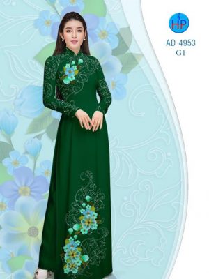 Vải áo dài Hoa in 3D AD 4953 15