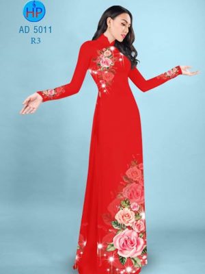 Vải áo dài Hoa hồng AD 5011 24