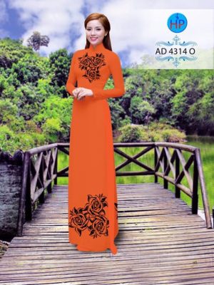 Vải áo dài Hoa hồng AD 4314 19