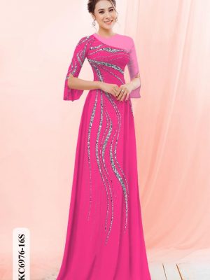 ao dai hoa van cao cap shop my my dang hot 73938