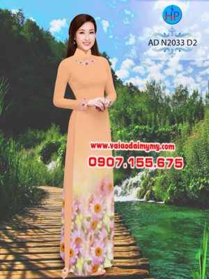 Vải áo dài Cúc Hoa Mi AD N2033 14