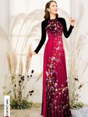 vai ao dai hoa 3d co truyen thuot tha 904174