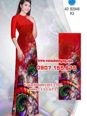 Vải áo dài Hoa ảo 3D lung linh AD B2949 13