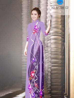 Vải áo dài Hoa Cẩm Chướng AD N1386 22