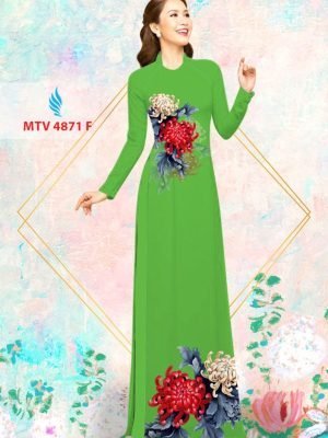 Vải áo dài hoa cúc AD MTV 4871 37