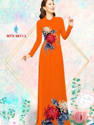 Vải áo dài hoa cúc AD MTV 4871 43