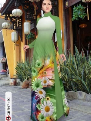 vai ao dai hoa cuc rat duyen cuc hot 1351235