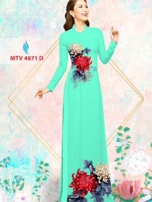 Vải áo dài hoa cúc AD MTV 4871 34