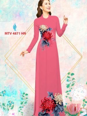 Vải áo dài hoa cúc AD MTV 4871 40