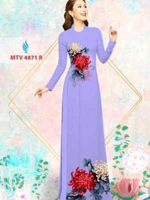 Vải áo dài hoa cúc AD MTV 4871 48