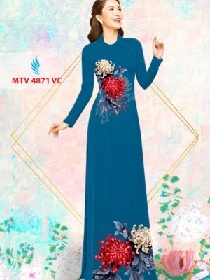 Vải áo dài hoa cúc AD MTV 4871 53