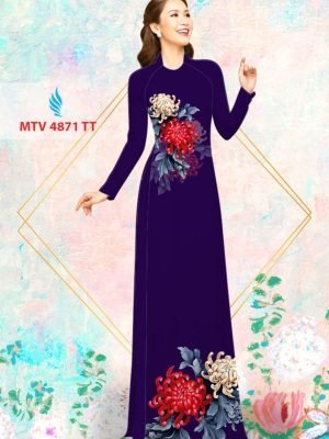 Vải áo dài hoa cúc AD MTV 4871 51