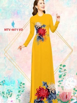 Vải áo dài hoa cúc AD MTV 4871 54