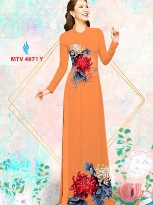 Vải áo dài hoa cúc AD MTV 4871 60