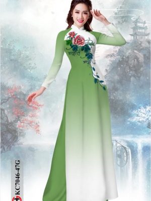 vai ao dai hoa hong duyen dang phong cach 241191